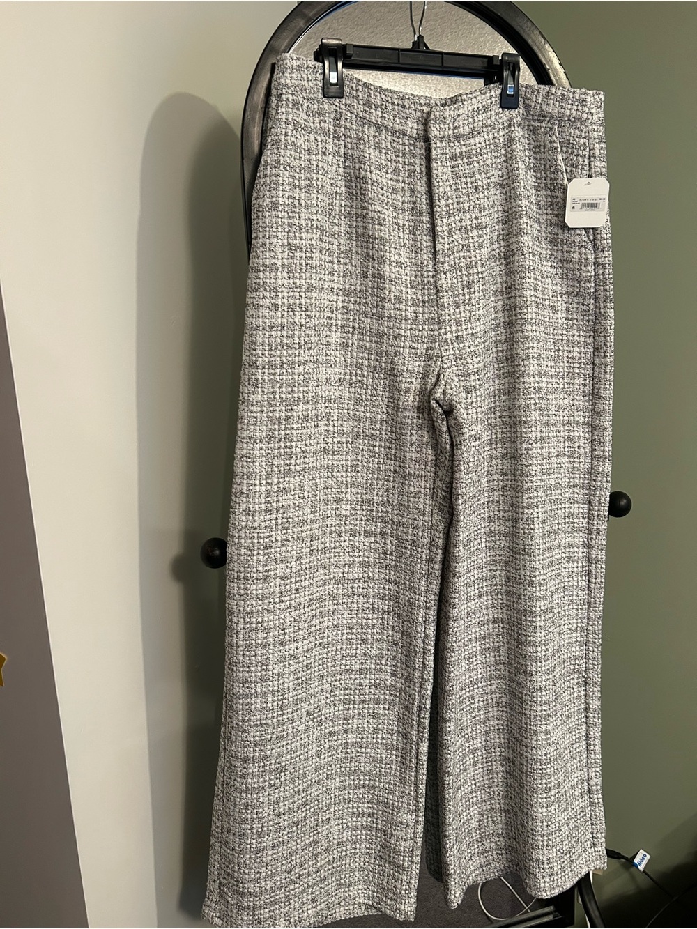 Altar'd State Ivory and Black Tweed Cardigan